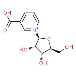 ChemSpider 2D Image | 3-Carboxy-1-(beta-L-ribofuranosyl)pyridinium | C11H14NO6