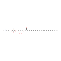 ChemSpider 2D Image | 3-[(9Z)-9-Hexadecenoyloxy]-2-hydroxypropyl 2-(trimethylammonio)ethyl phosphate | C24H48NO7P