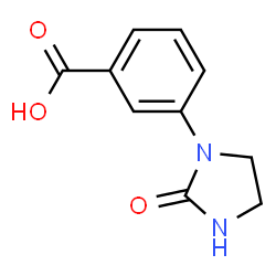 ChemSpider 2D Image | 3-(2-Oxo-1-imidazolidinyl)benzoic acid | C10H10N2O3