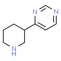 ChemSpider 2D Image | 4-(3-Piperidinyl)pyrimidine | C9H13N3
