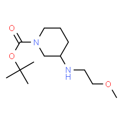 ChemSpider 2D Image | 1-Boc-3-(2-methoxyethylamino)piperidine | C13H26N2O3