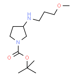 ChemSpider 2D Image | tert-Butyl 3-((3-methoxypropyl)amino)pyrrolidine-1-carboxylate | C13H26N2O3