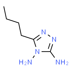 ChemSpider 2D Image | 5-Butyl-4H-1,2,4-triazol-3,4-diamin | C6H13N5