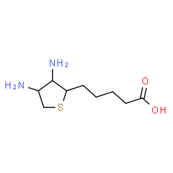 ChemSpider 2D Image | 3,4-Diaminotetrahydro-2-thiophenepentanoic acid | C9H18N2O2S