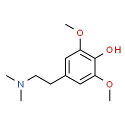 ChemSpider 2D Image | 4-[2-(Dimethylamino)ethyl]-2,6-dimethoxyphenol | C12H19NO3