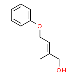 ChemSpider 2D Image | (2E)-2-Methyl-4-phenoxy-2-buten-1-ol | C11H14O2