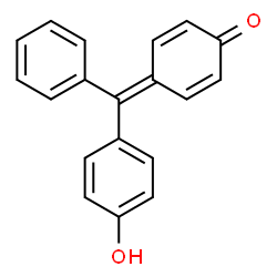 ChemSpider 2D Image | 4-[(4-Hydroxyphenyl)(phenyl)methylene]-2,5-cyclohexadien-1-one | C19H14O2
