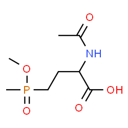 ChemSpider 2D Image | 2-Acetamido-4-[methoxy(methyl)phosphoryl]butanoic acid | C8H16NO5P