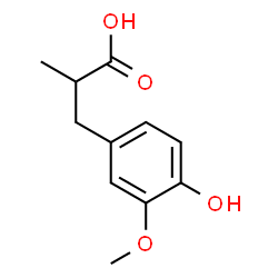 ChemSpider 2D Image | 3-(4-Hydroxy-3-methoxyphenyl)-2-methylpropanoic acid | C11H14O4