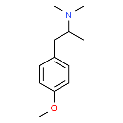 ChemSpider 2D Image | 1-(4-Methoxyphenyl)-N,N-dimethyl-2-propanamine | C12H19NO