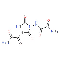 ChemSpider 2D Image | N-{1-[Amino(oxo)acetyl]-3,5-dioxo-1,2,4-triazolidin-4-yl}ethanediamide | C6H6N6O6