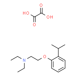 ChemSpider 2D Image | N,N-Diethyl-2-(2-isopropylphenoxy)ethanamine ethanedioate (1:1) | C17H27NO5