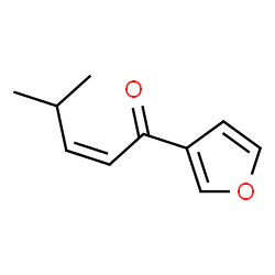 ChemSpider 2D Image | (2Z)-1-(3-Furyl)-4-methyl-2-penten-1-one | C10H12O2