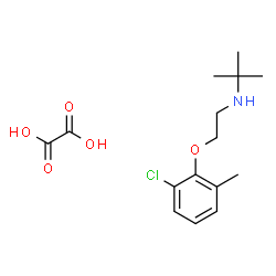 ChemSpider 2D Image | N-[2-(2-Chloro-6-methylphenoxy)ethyl]-2-methyl-2-propanamine ethanedioate (1:1) | C15H22ClNO5