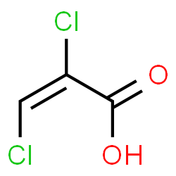 ChemSpider 2D Image | (2E)-2,3-Dichloroacrylic acid | C3H2Cl2O2