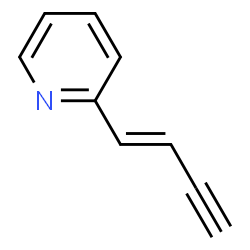 ChemSpider 2D Image | 2-[(1E)-1-Buten-3-yn-1-yl]pyridine | C9H7N