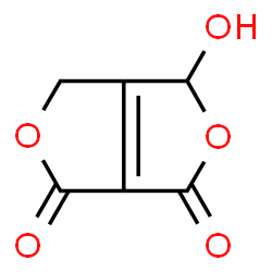 ChemSpider 2D Image | 3-Hydroxy-1H,3H-furo[3,4-c]furan-1,6(4H)-dione | C6H4O5