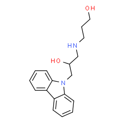 ChemSpider 2D Image | 3-(3-CARBAZOL-9-YL-2-HYDROXY-PROPYLAMINO)-PROPAN-1-OL | C18H22N2O2