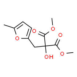 ChemSpider 2D Image | Dimethyl hydroxy[(5-methyl-2-furyl)methyl]malonate | C11H14O6