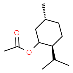 ChemSpider 2D Image | (2S,5R)-2-Isopropyl-5-methylcyclohexyl acetate | C12H22O2