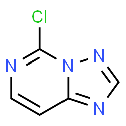 ChemSpider 2D Image | 5-Chloro[1,2,4]triazolo[1,5-c]pyrimidine | C5H3ClN4