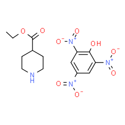ChemSpider 2D Image | Ethyl 4-piperidinecarboxylate - 2,4,6-trinitrophenol (1:1) | C14H18N4O9