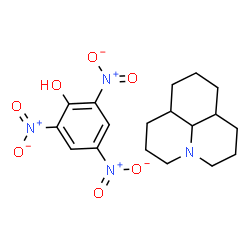 ChemSpider 2D Image | 2,4,6-Trinitrophenol - decahydro-1H,5H-pyrido[3,2,1-ij]quinoline (1:1) | C18H24N4O7