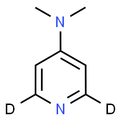 ChemSpider 2D Image | N,N-Dimethyl(2,6-~2~H_2_)pyridin-4-amine | C7H8D2N2