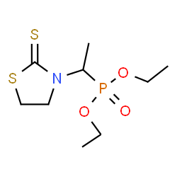 ChemSpider 2D Image | Diethyl [1-(2-thioxo-1,3-thiazolidin-3-yl)ethyl]phosphonate | C9H18NO3PS2