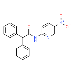 ChemSpider 2D Image | N-(5-Nitro-2-pyridinyl)-2,2-diphenylacetamide | C19H15N3O3