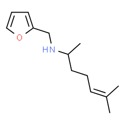 ChemSpider 2D Image | N-(2-Furylmethyl)-6-methyl-5-hepten-2-amine | C13H21NO