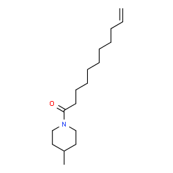 ChemSpider 2D Image | 1-(4-Methyl-1-piperidinyl)-10-undecen-1-one | C17H31NO