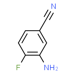 ChemSpider 2D Image | 3-Amino-4-fluorobenzonitrile | C7H5FN2