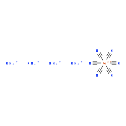 ChemSpider 2D Image | Iron(2+), hexakis(cyano-kappaC)-, ammonium salt (1:4) | C6H16FeN10