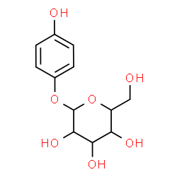 ChemSpider 2D Image | 4-Hydroxyphenyl hexopyranoside | C12H16O7