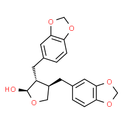 ChemSpider 2D Image | (-)-(8R,8′R,9R)-cubebin | C20H20O6