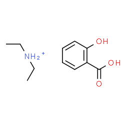 ChemSpider 2D Image | diethylammonium; 2-hydroxybenzoic acid | C11H18NO3