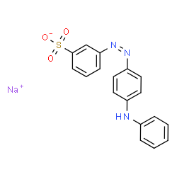 ChemSpider 2D Image | Sodium 3-[(Z)-(4-anilinophenyl)diazenyl]benzenesulfonate | C18H14N3NaO3S