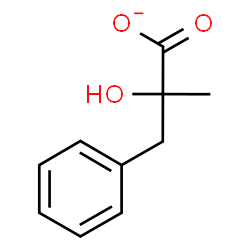 ChemSpider 2D Image | 2-Hydroxy-2-methyl-3-phenylpropanoate | C10H11O3