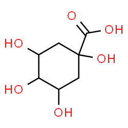 ChemSpider 2D Image | 1,3,4,5-Tetrahydroxycyclohexanecarboxylic acid | C7H12O6
