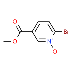 ChemSpider 2D Image | Methyl-6-bromnicotinat-1-oxid | C7H6BrNO3