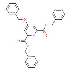 ChemSpider 2D Image | Dibenzyl-4-(benzyloxy)-2,6-pyridindicarboxylat | C28H23NO5