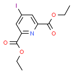 ChemSpider 2D Image | Diethyl-4-iod-2,6-pyridindicarboxylat | C11H12INO4