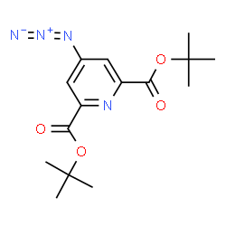 ChemSpider 2D Image | Di-tert.-butyl 4-azido-2,6-pyridinedicarboxylate | C15H20N4O4