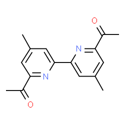 ChemSpider 2D Image | 4,4'-Dimethyl-6,6'-diacetyl-2,2'-bipyridine | C16H16N2O2