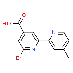 ChemSpider 2D Image | 6-Bromo-4'-methyl-2,2'-bipyridine-4-carboxylic acid | C12H9BrN2O2
