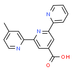 ChemSpider 2D Image | 4-Methyl-2,2':6',2''-terpyridine-4'-carboxylic acid | C17H13N3O2