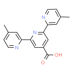 ChemSpider 2D Image | 4,4''-Dimethyl-2,2':6',2''-terpyridine-4'-carboxylic acid | C18H15N3O2