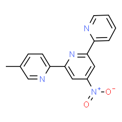 ChemSpider 2D Image | 5-Methyl-4'-nitro-2,2':6',2''-terpyridin | C16H12N4O2