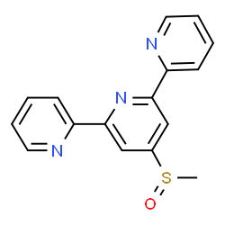 ChemSpider 2D Image | 4'-Methylsulfinyl-2,2':6',2''-terpyridine | C16H13N3OS
